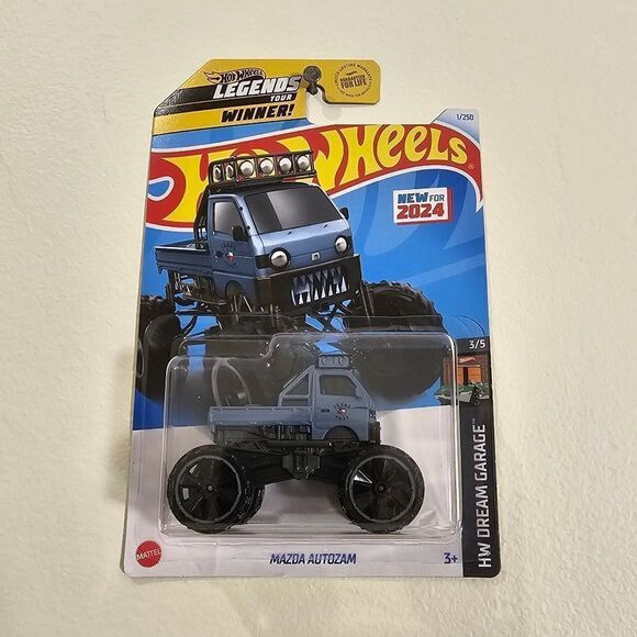Hot Wheels Car Mazda Autozam Hotwheels Legend Tour Winner Monster Truck New 2024 - Picture 1 of 5